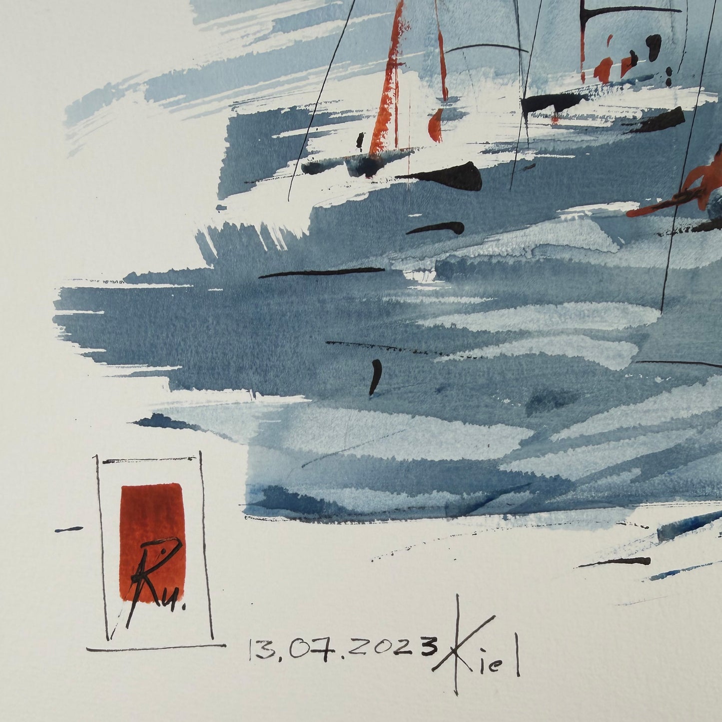 Kiel 4 - Unikat (40,5x59,5cm)