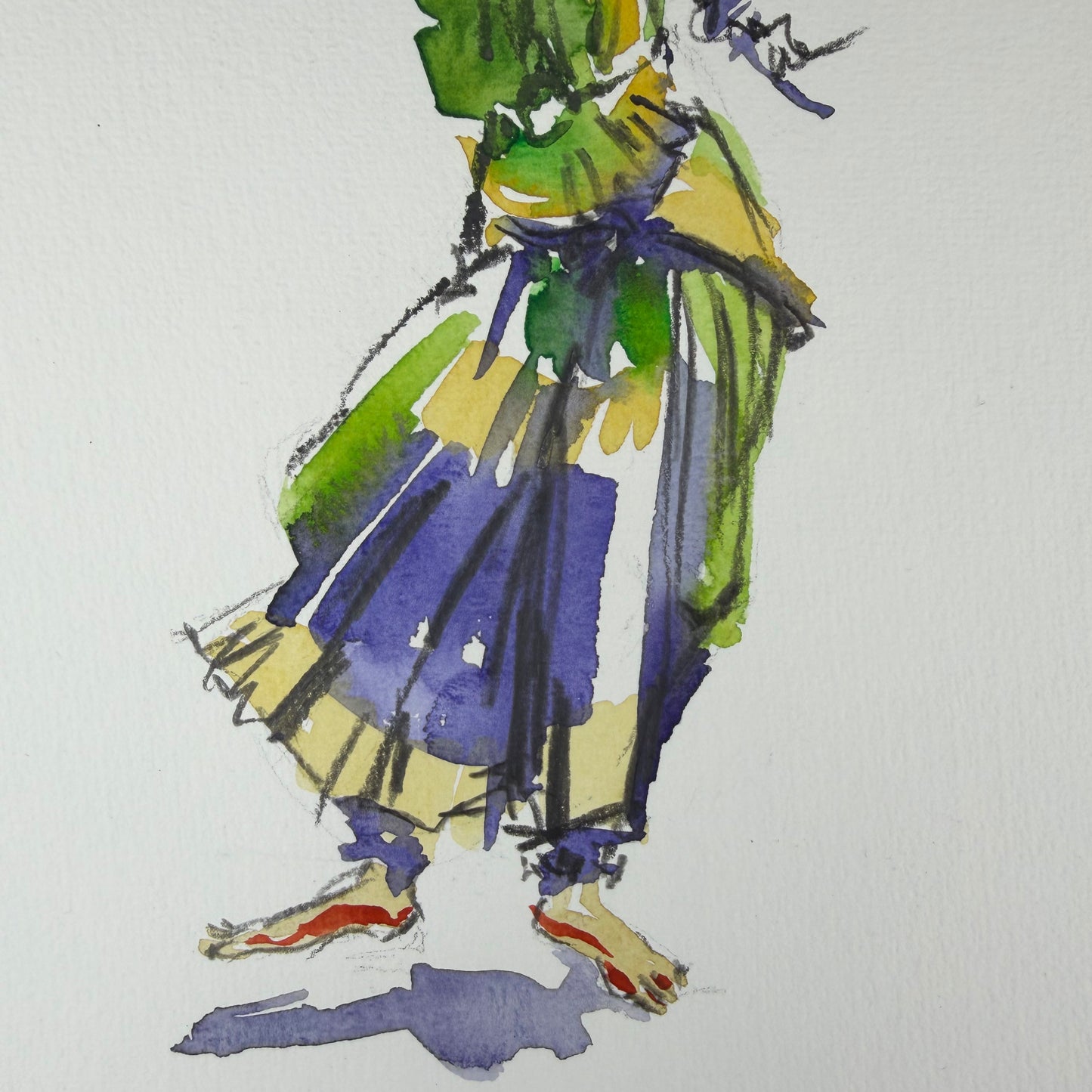 Tänzerin 3 - Unikat (24x30cm)