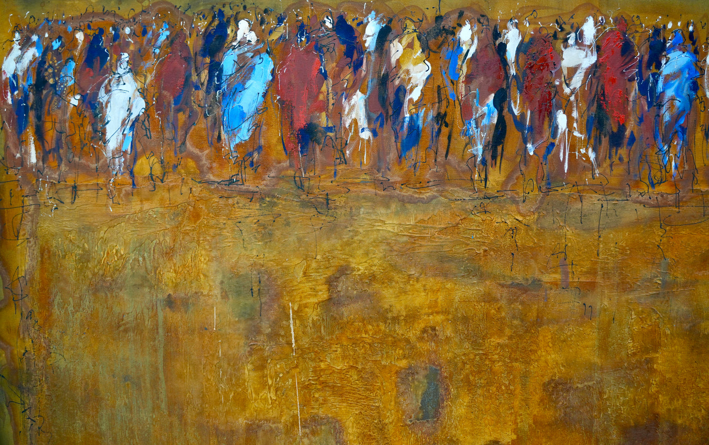 Tempel - Unikat (200x200cm)