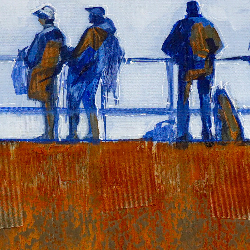 Am Hafen - Unikat (100x50cm)