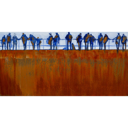 Am Hafen - Unikat (100x50cm)