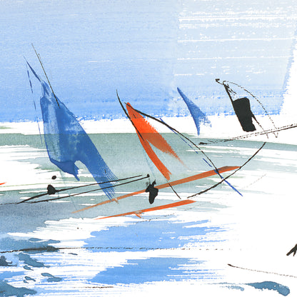 Segelboote - Kunstdruck (60x40cm)