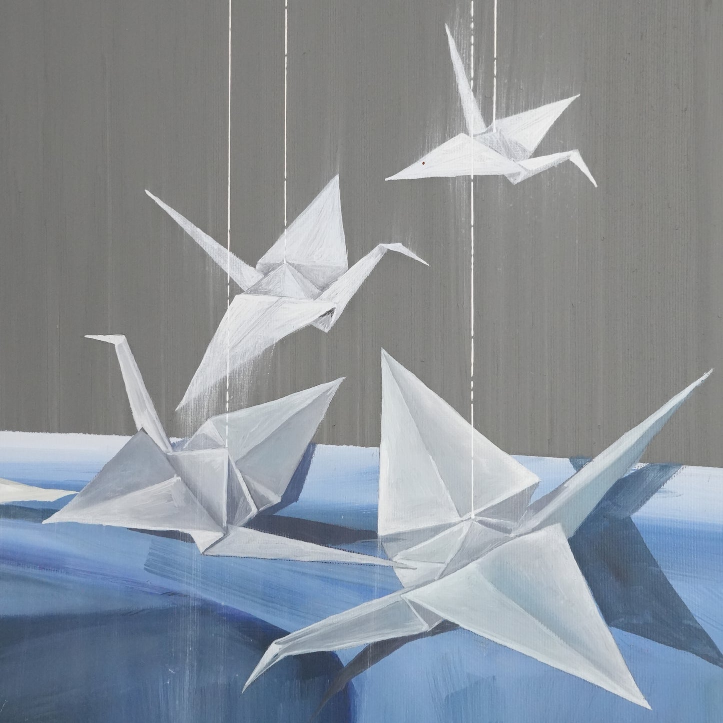 Die Büglerin - Unikat (140x140cm)