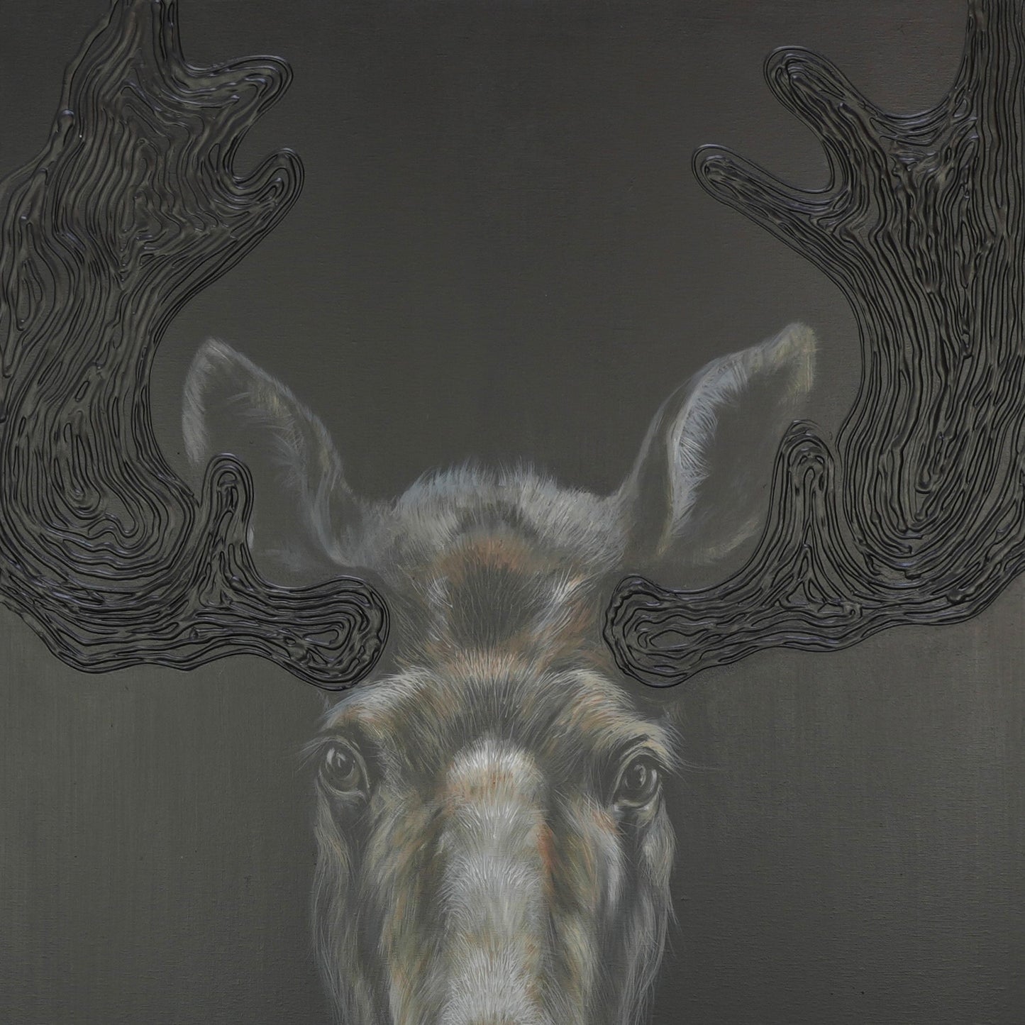 Elch - Unikat (70x120cm)