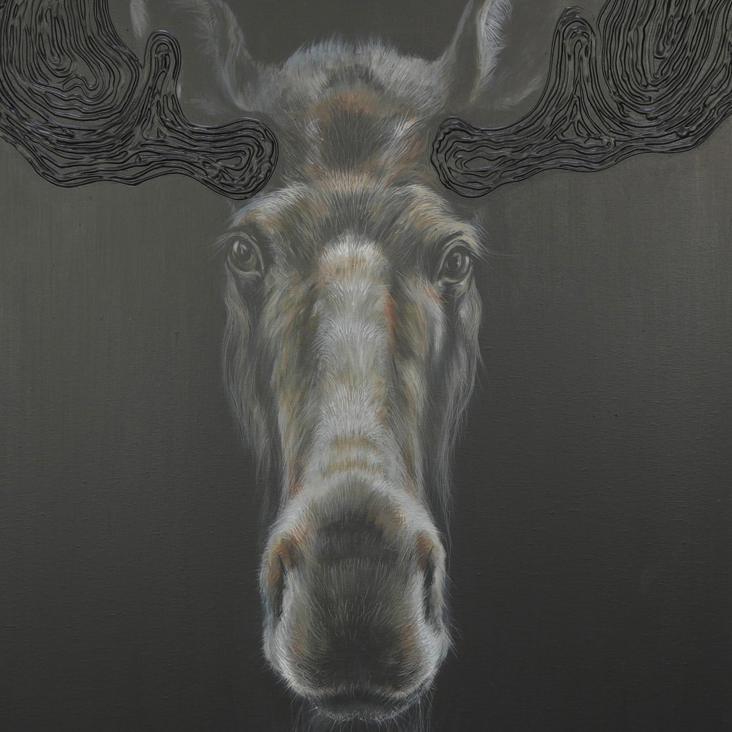 Elch - Unikat (70x120cm)