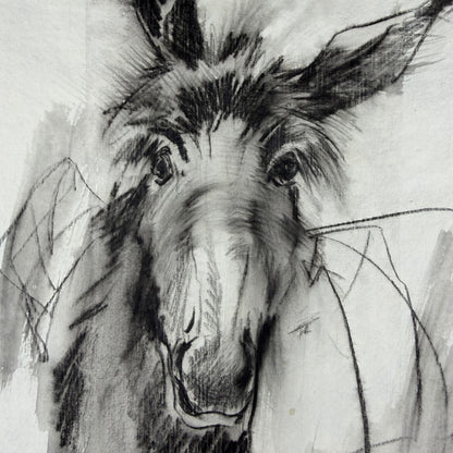 Esel 2 - Unikat (21x30cm)