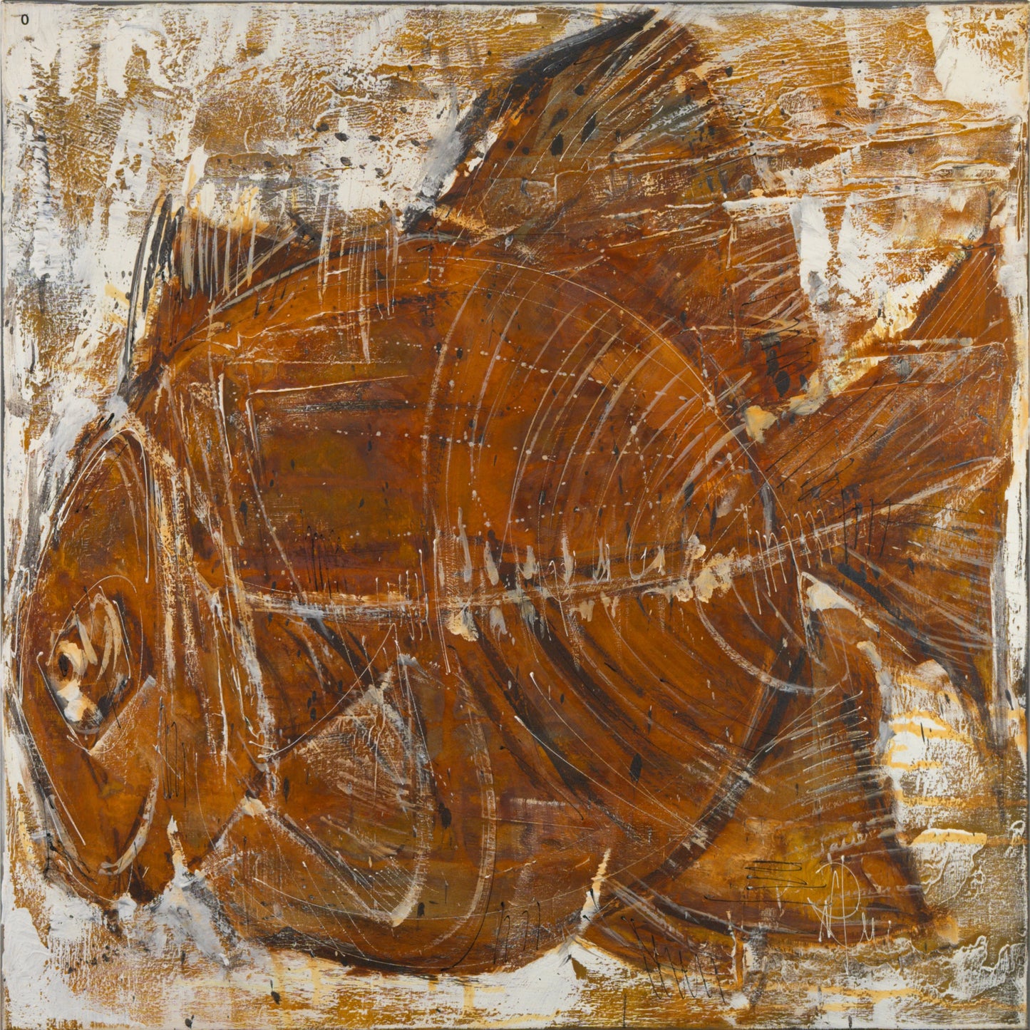 Fisch - Unikat (100x100x4cm) (shopify) Bild 1