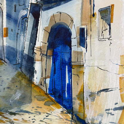 Hinterhof - Unikat (36x48cm)