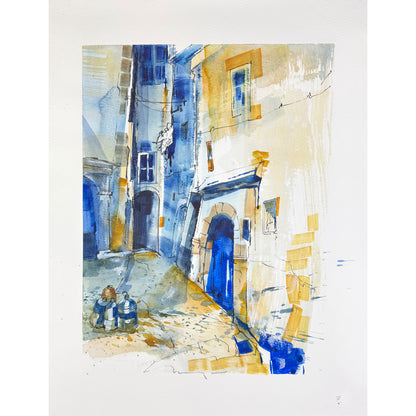 Hinterhof - Unikat (36x48cm)