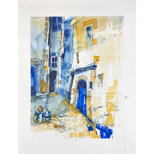 Hinterhof - Unikat (36x48cm)