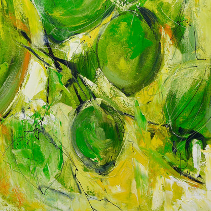Grüne Früchte - Unikat - (120x100cm)