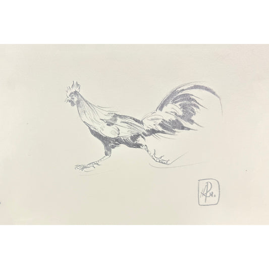 Hahn 2 - Unikat (30.5x21cm)