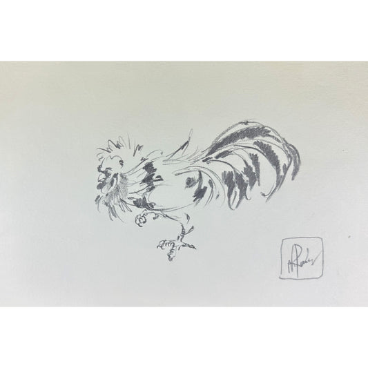 Hahn 3 - Unikat (30.5x21cm)