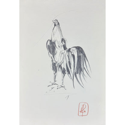 Hahn 5 - Unikat (21x30.5cm)