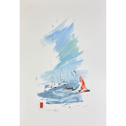 Kiel 4 - Unikat (40,5x59,5cm)