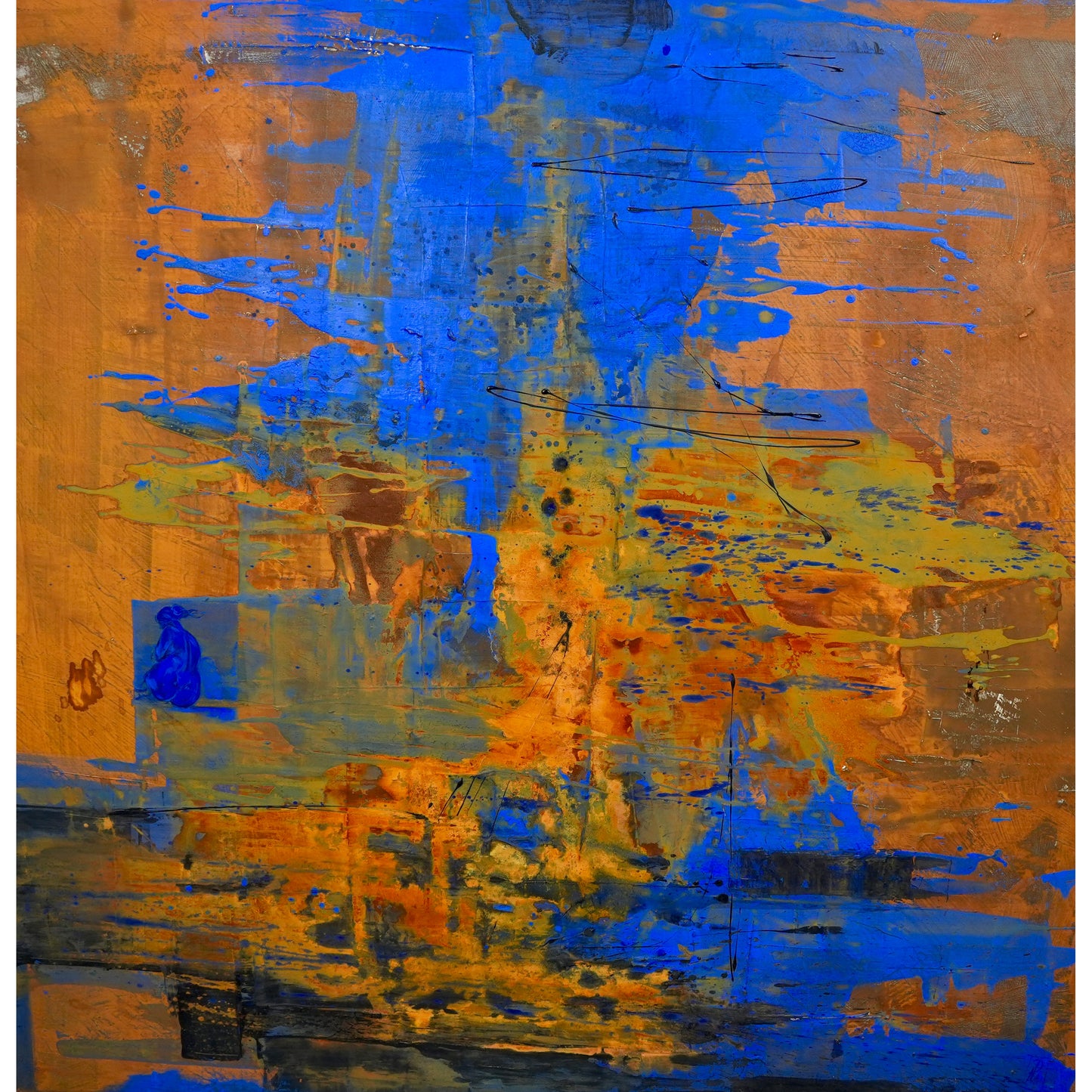 Landschaft 2 - Unikat (130x130cm)