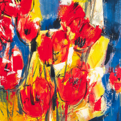 Rote Tulpen in Backpapier Bild 4