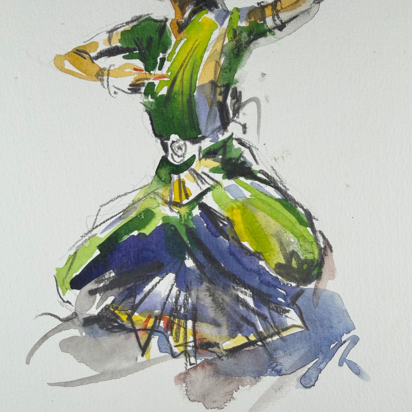 Tänzerin 1 - Unikat (24x30cm)