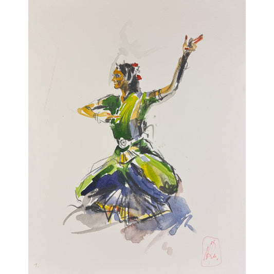 Tänzerin 1 - Unikat (24x30cm)