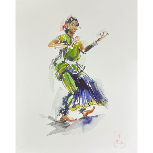 Tänzerin 2 - Unikat (24x30cm)