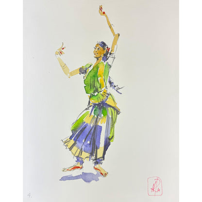 Tänzerin 3 - Unikat (24x30cm)