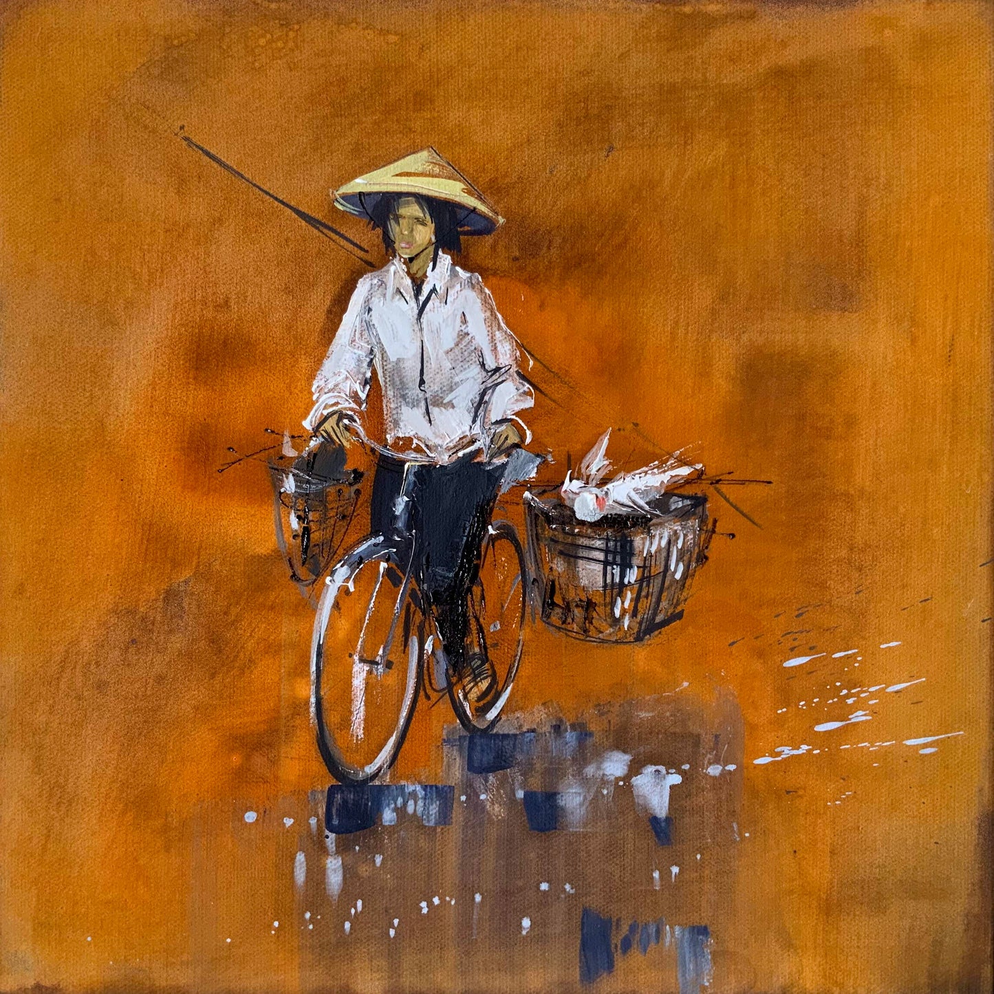 Vietnamesin - Unikat (40x40cm)