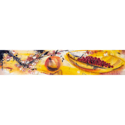 Granatapfel und Kirschschale Bild 1