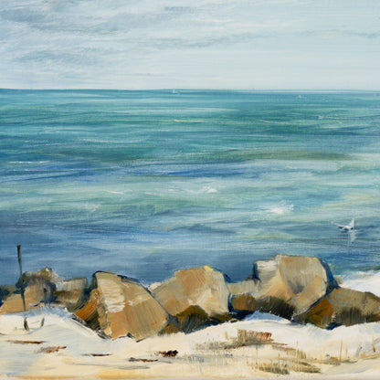Strand mit Booten Bild 7