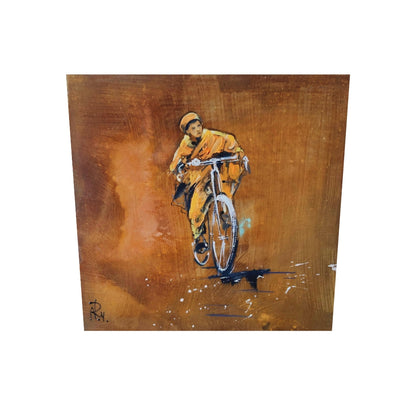 Kleiner Mönch - Unikat (40x40cm)