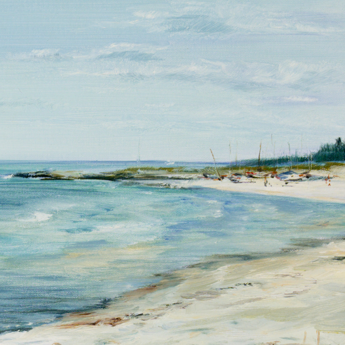 Strand mit Booten Bild 6