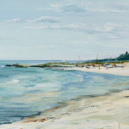 Strand mit Booten Bild 6