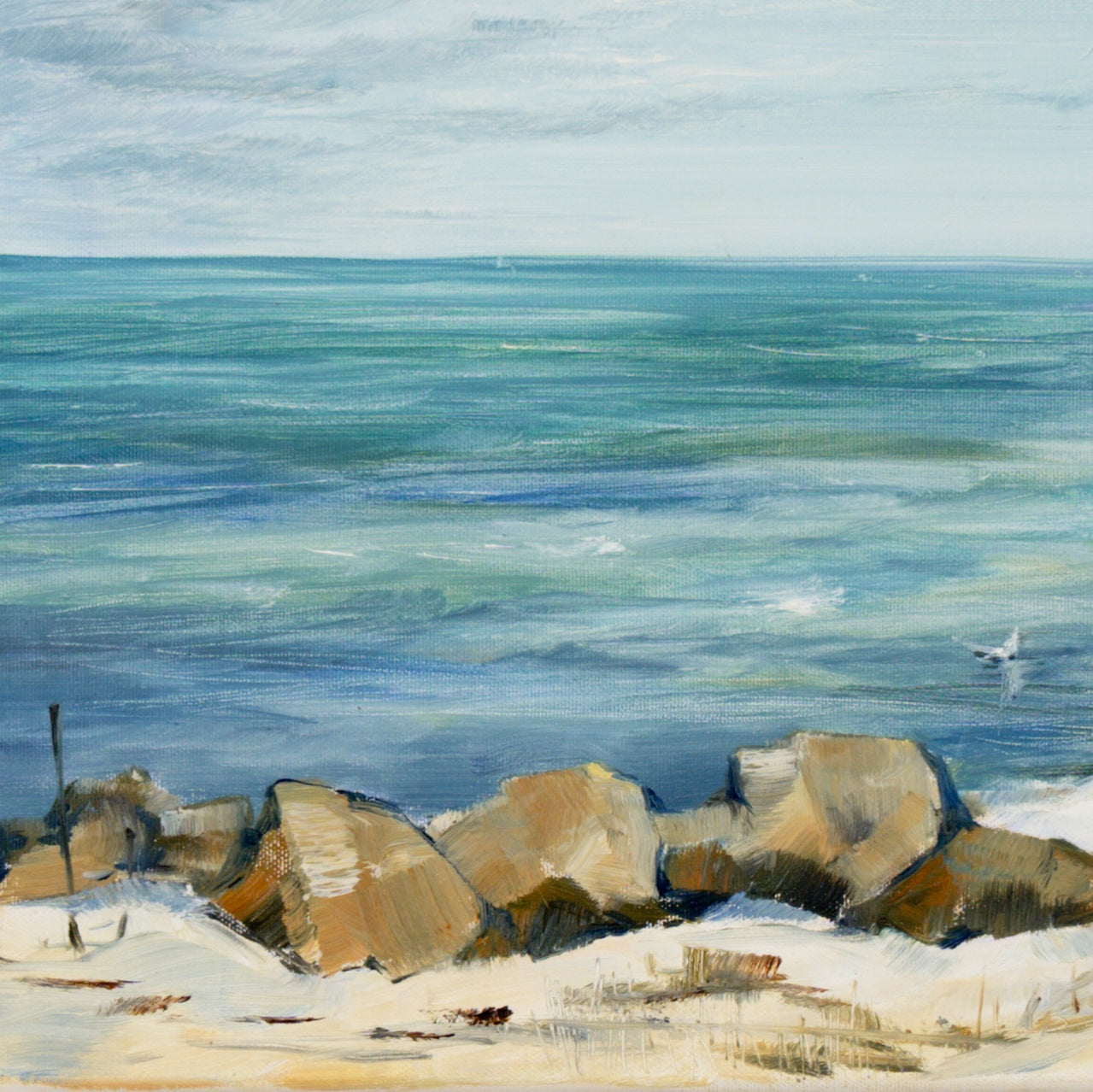 Strand mit Booten Bild 8